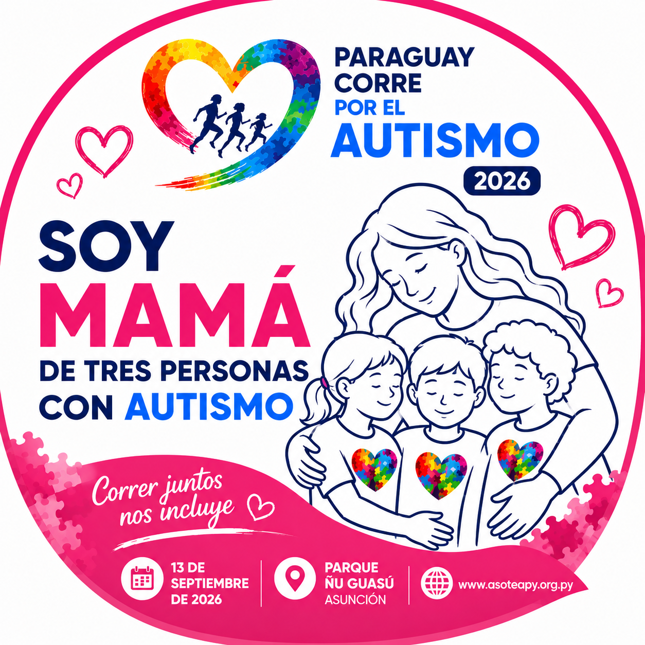 Mamá de tres personas