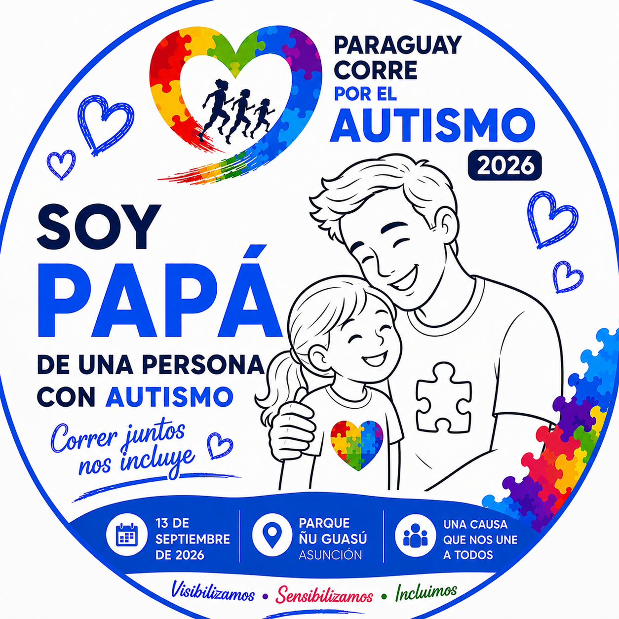 Papá con niña