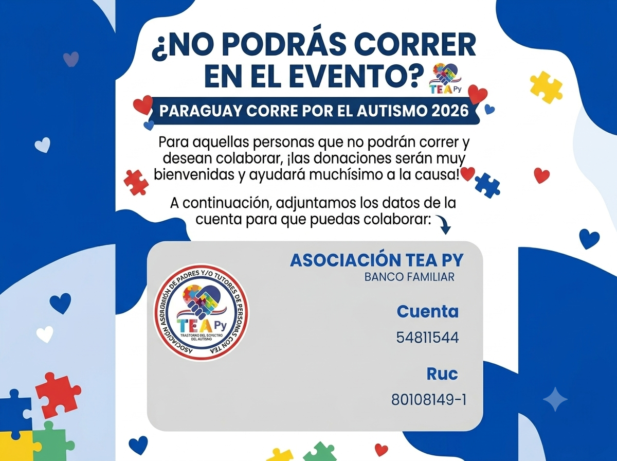 Cierre de inscripciones Paraguay Corre por el Autismo 2026